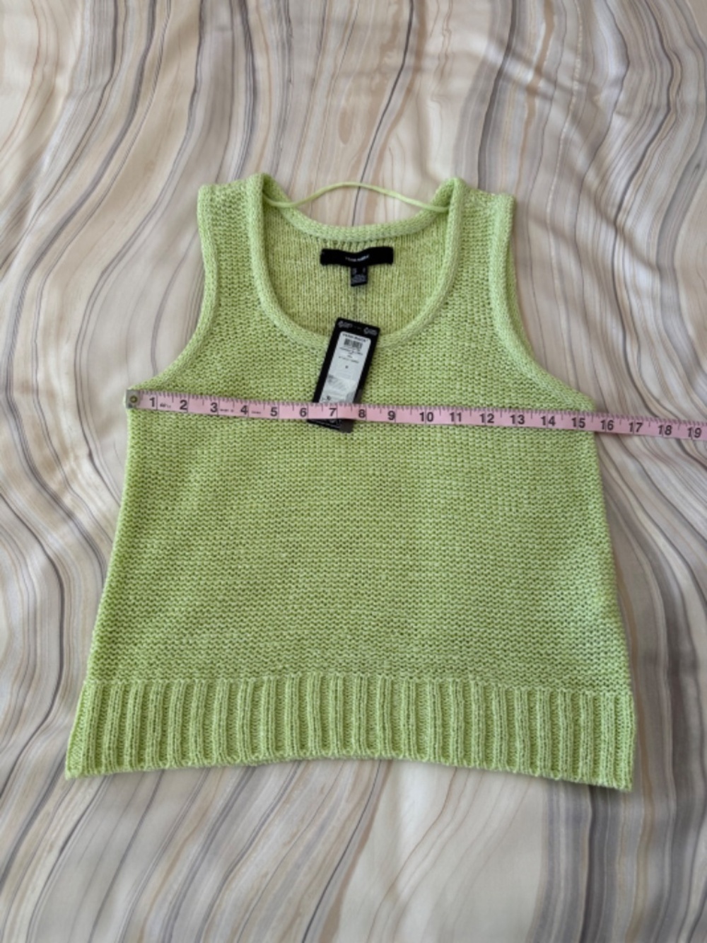 NEW! Vera Moda "Charity" Scoop Neck Knit Tank Reed Green Size Small - Picture 15 of 15